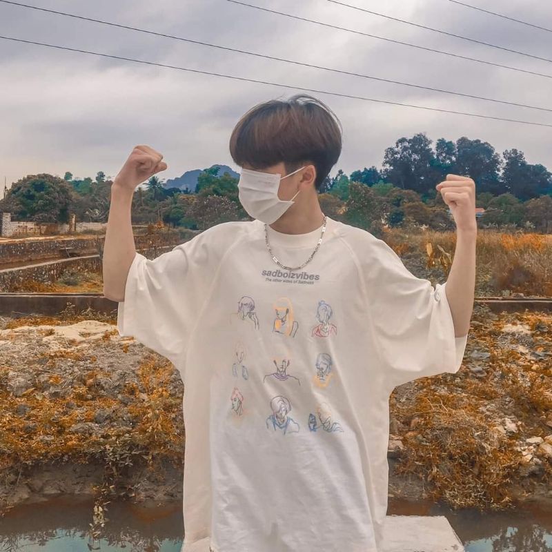Áo thun sadboiz vibe toss chuẩn chính hãng logo hình thêu, áo thun sadboizaintcry nam nữ unisex form rộng local brand