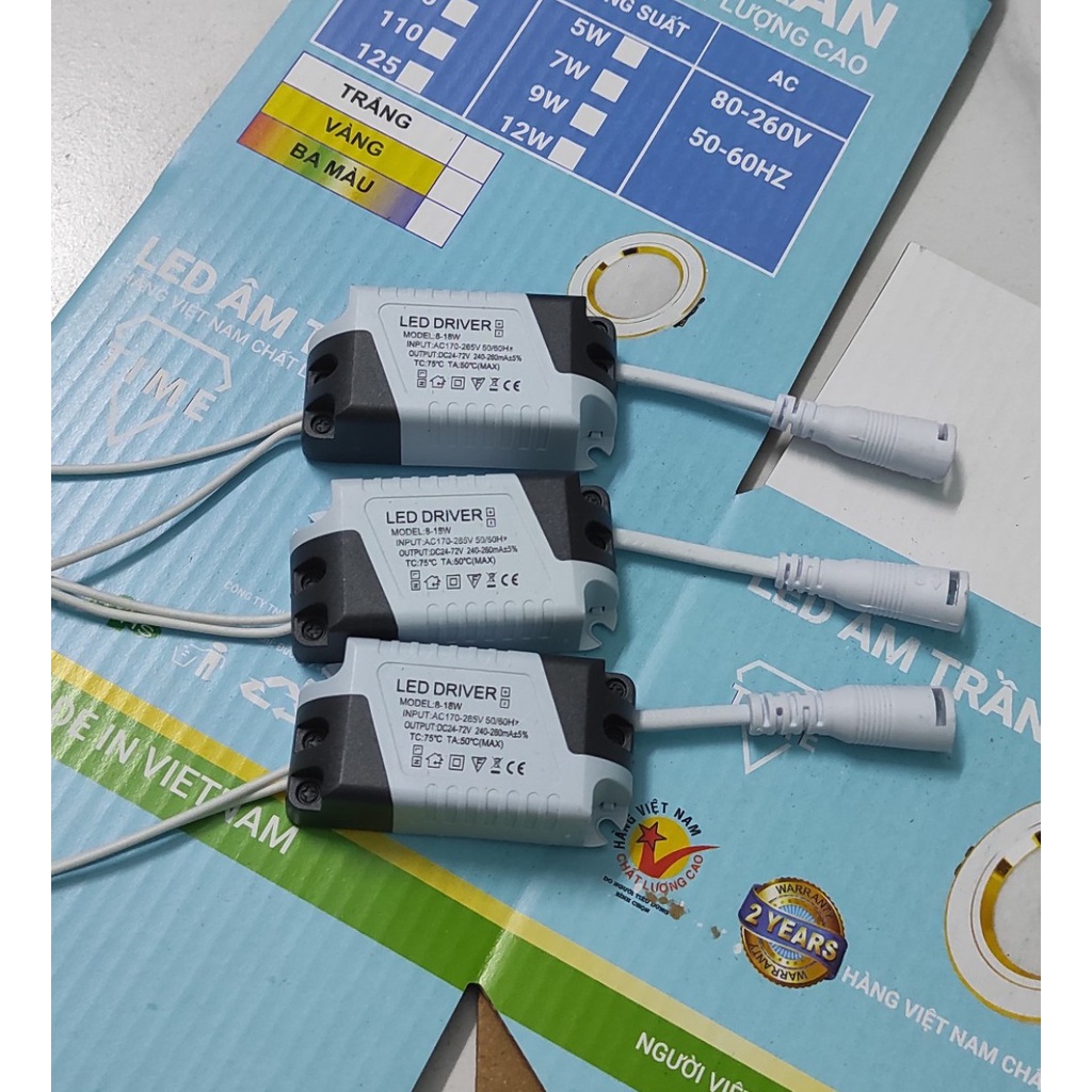 Nguồn driver, tăng phô, chấn lưu đèn led ốp nổi trần 8-18w