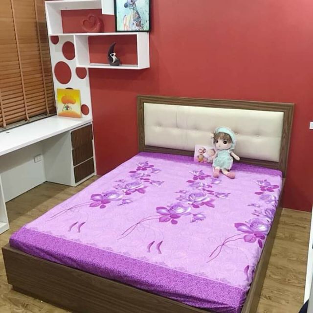 Ga chống thấm cotton Polly (bé tè lau là sạch) nằm trực tiếp