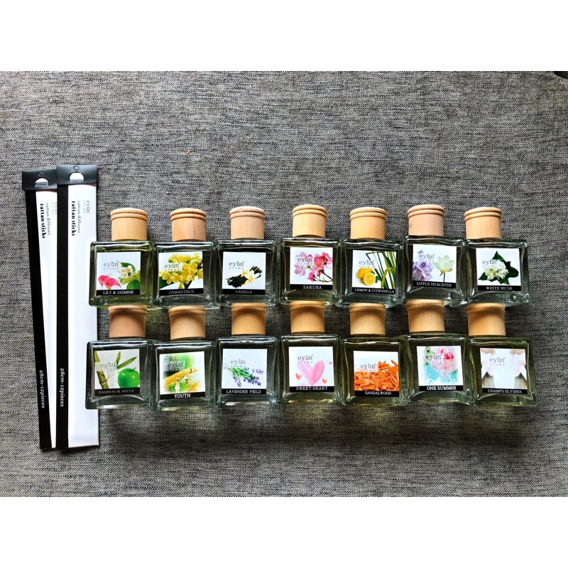 Tinh dầu khuếch tán thơm phòng cắm que Eyun Aroma 150ml nhiều mùi hương