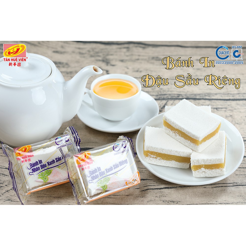 [FREESHIP-HÀNG CHẤT LƯỢNG] Bánh in nhân đậu sầu riêng Tân Huê Viên (400g 10 cái)