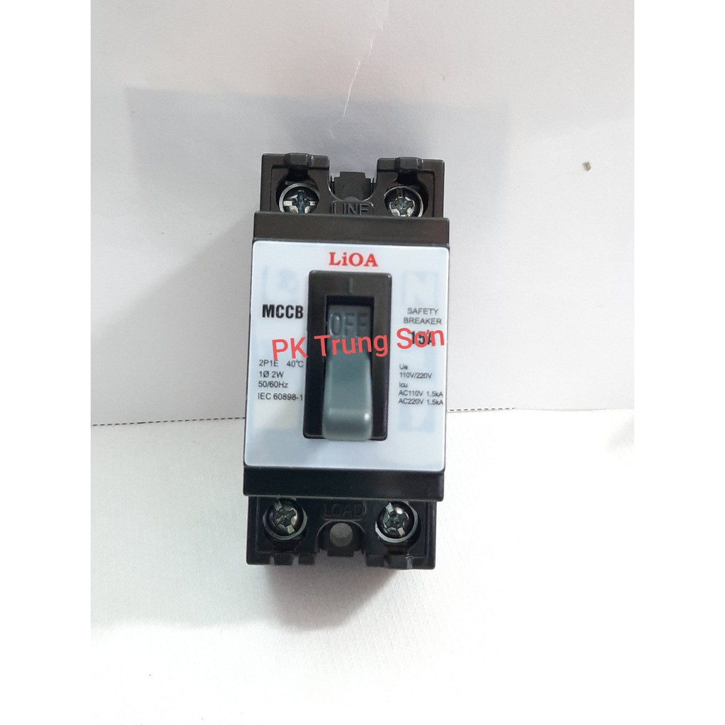 Cầu dao tự động (CB) LiOA 2 pha, 15A