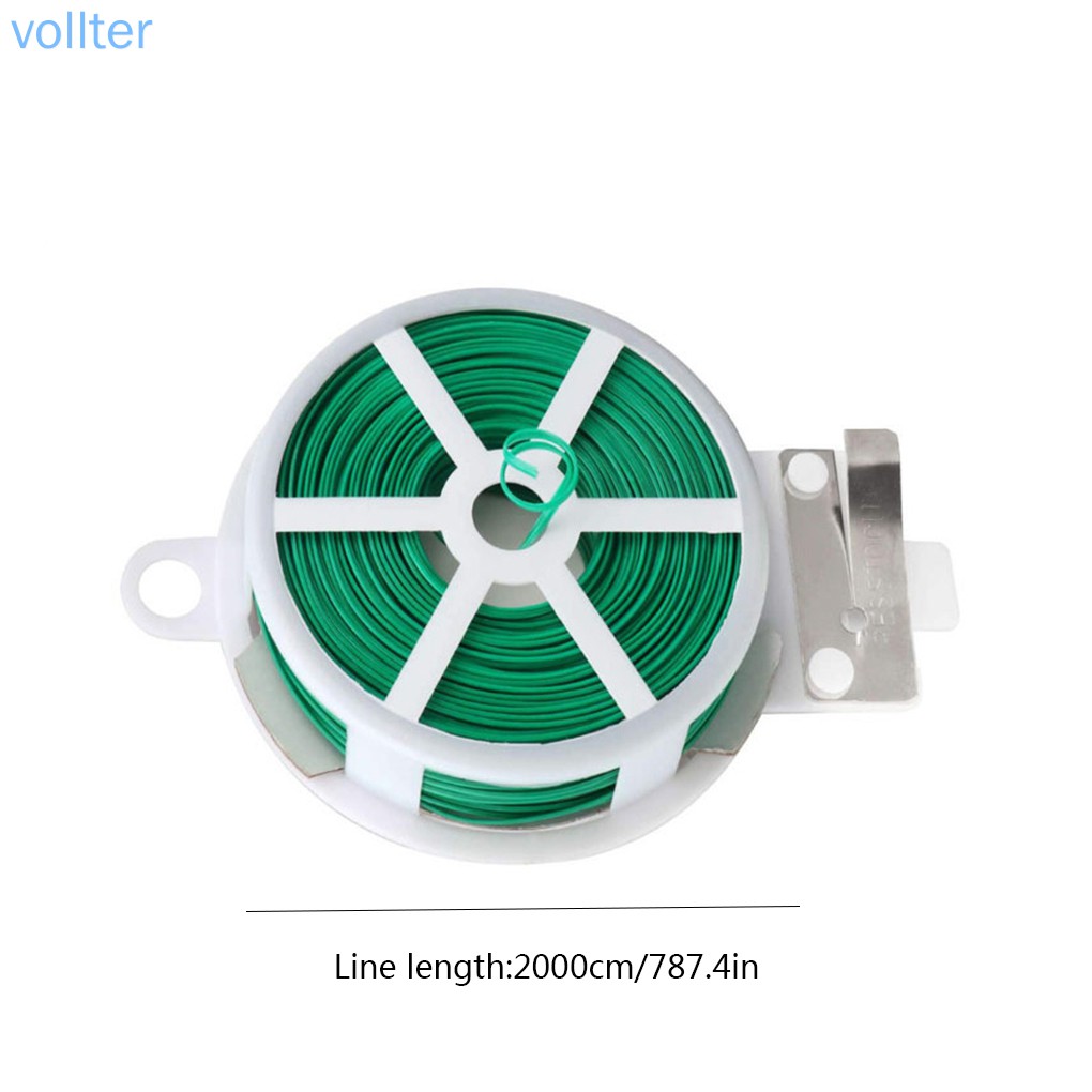 Cuộn dây buộc xoắn màu xanh lục chiều dài 20m