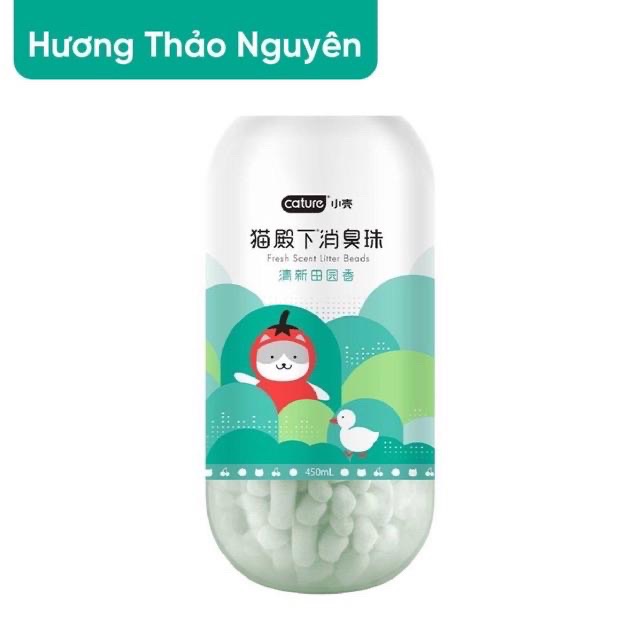 Viên thơm khử mùi CATURE / hạt khử mùi cát vệ sinh mèo