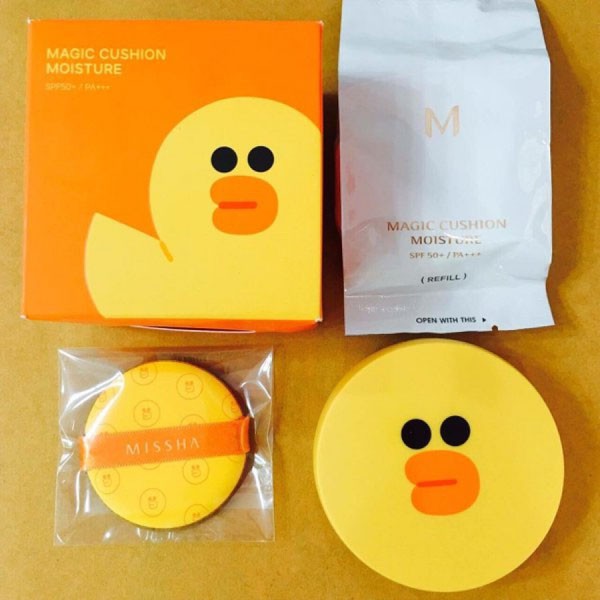 COMBO 5 Phấn nước Missha Minion Magic Cover Hàn Quốc, Phấn nước Missha Minion Magic Cover