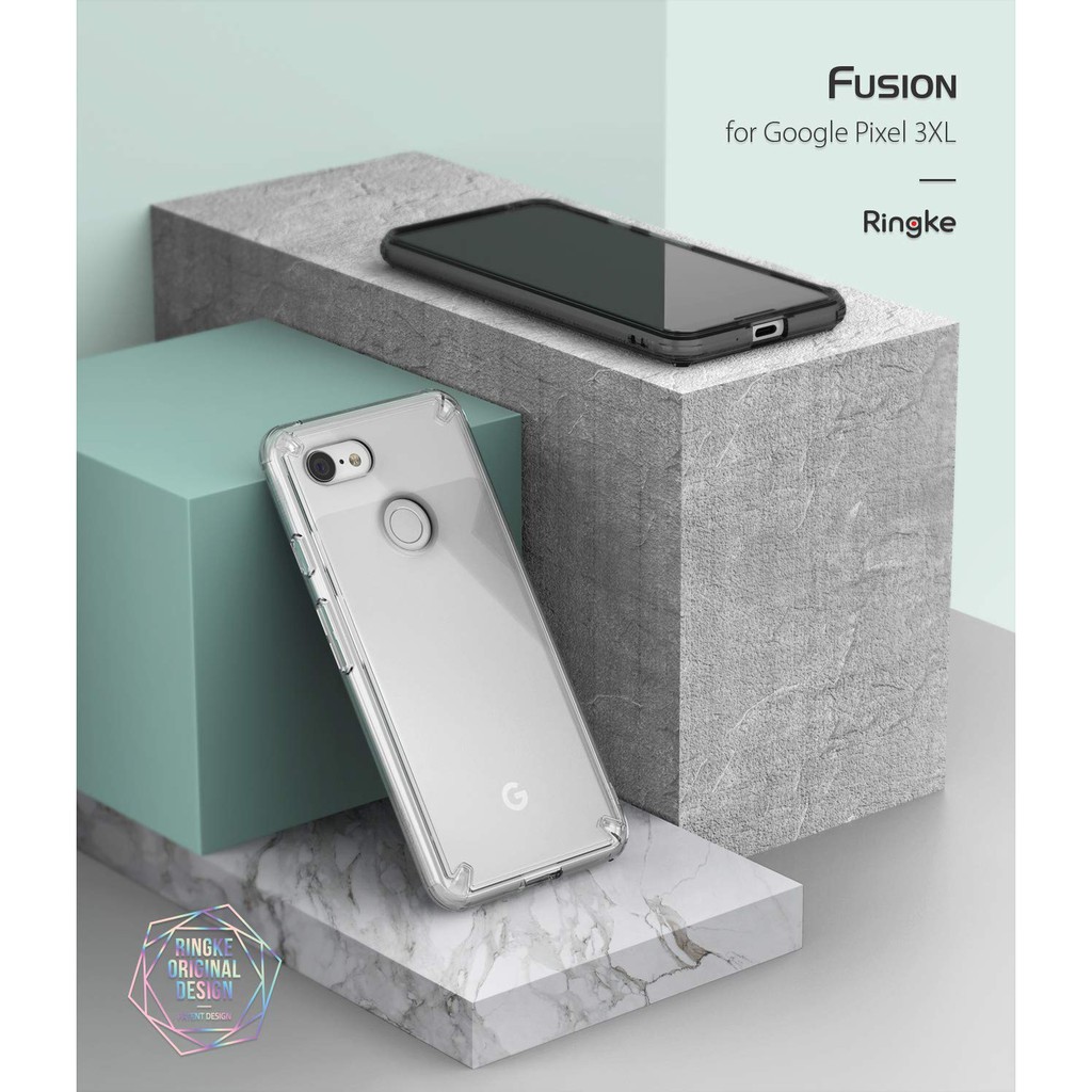 Ốp lưng Ringke Fusion Google Pixel 3 XL - Hàng nhập khẩu (Nhiều màu)