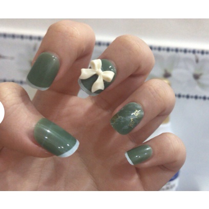 🍒🍒Móng tay giả gắn nơ sẵn Xinh Xắn_HÌNH THẬT 🍒🍒