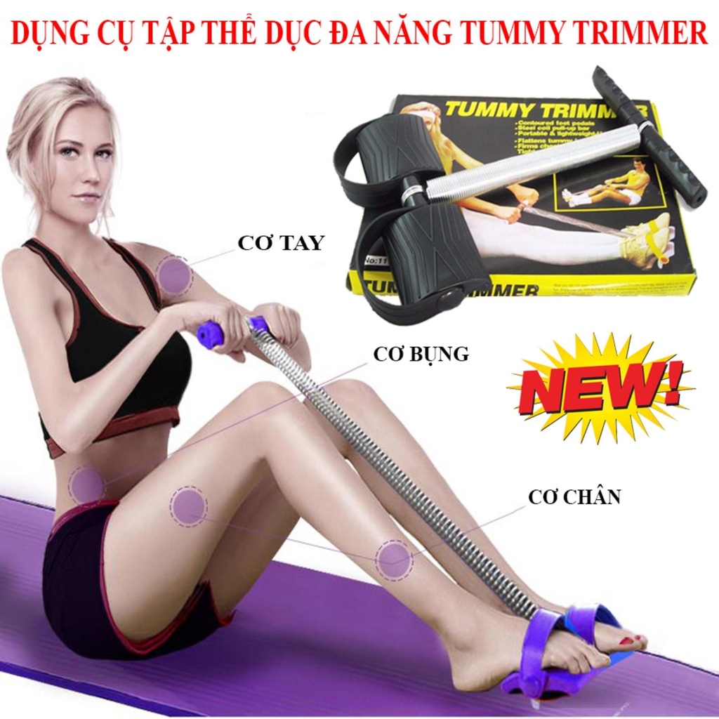 Dụng Cụ Thể Dục Kéo Lò Xo Tummy Trimmer Lấy Lại Vóc Dáng Cân Đối