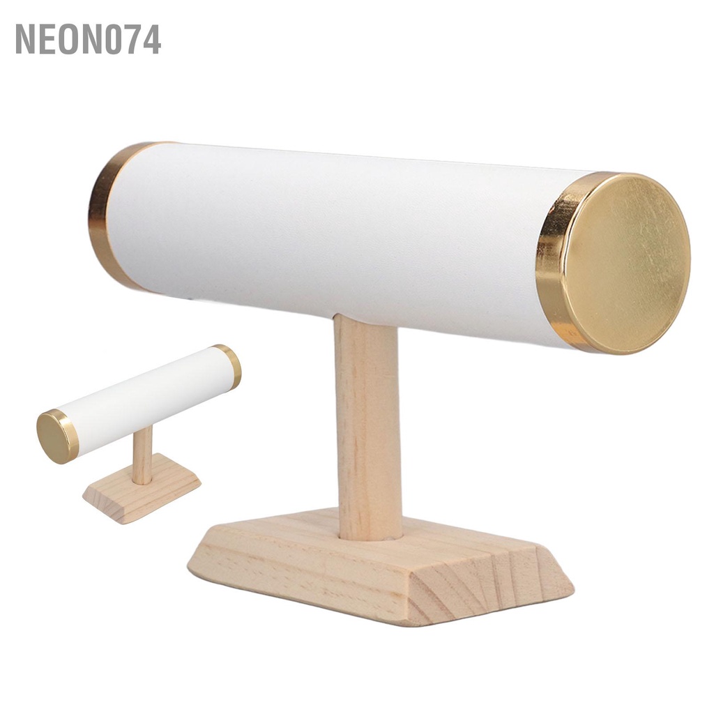 Neon074 T Bar Vòng đeo tay Người giữ màn hình Tổ chức Hiển thị Vành vàng cho Đồng hồ cổ Tóc đầu Scrunchy Hoop