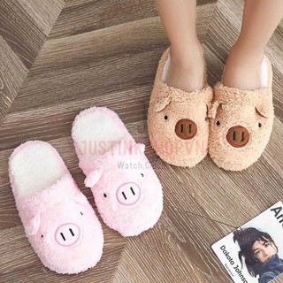 DÉP ĐI TRONG NHÀ HÌNH CON HEO HỌA TIẾT SIÊU ĐÁNG YÊU MỀM MẠI - JLVQ-1097-DDTN