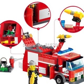 (RẺ VÔ ĐỊCH) Xe Đồ Chơi Lắp Ráp Xe Cứu Hoả 206 PCS