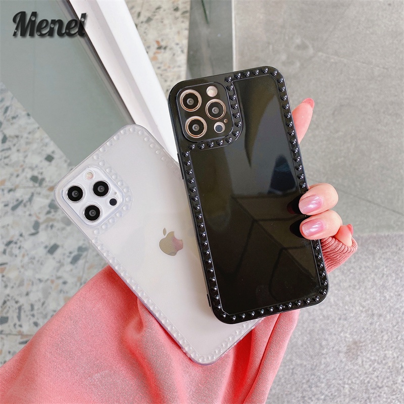 【Menel】 Non-slip white/black heart-shaped phone case,Love frame, Non-slip, Anti-drop, Suitable for Iphone 11 Pro Max 6 / 6s 6 Plus 7/7 Plus 8/8 Plus X Xs Xr Xs Max 11 Pro / 11 Pro Max 12 Pro Max