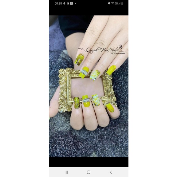 Hoa bột nail gắn móng tay Hoa cúc góc tay - THIÊN DI NAIL
