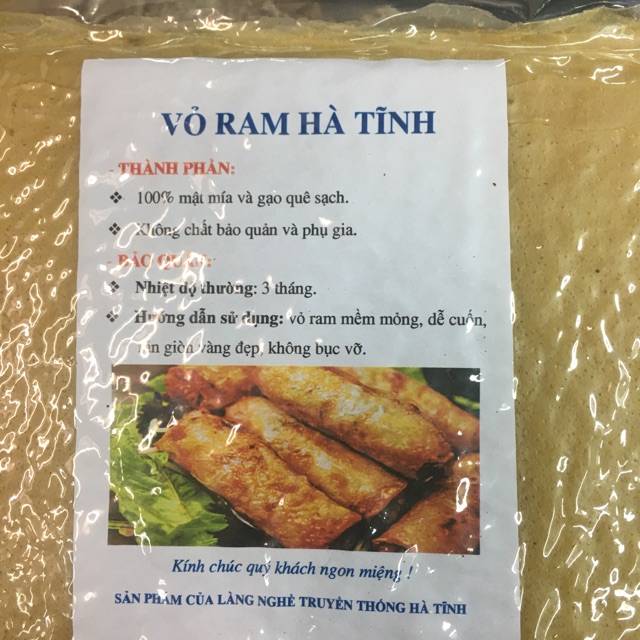 Vỏ ram Hà tĩnh 1 tệp 80lá 35k hút chân không