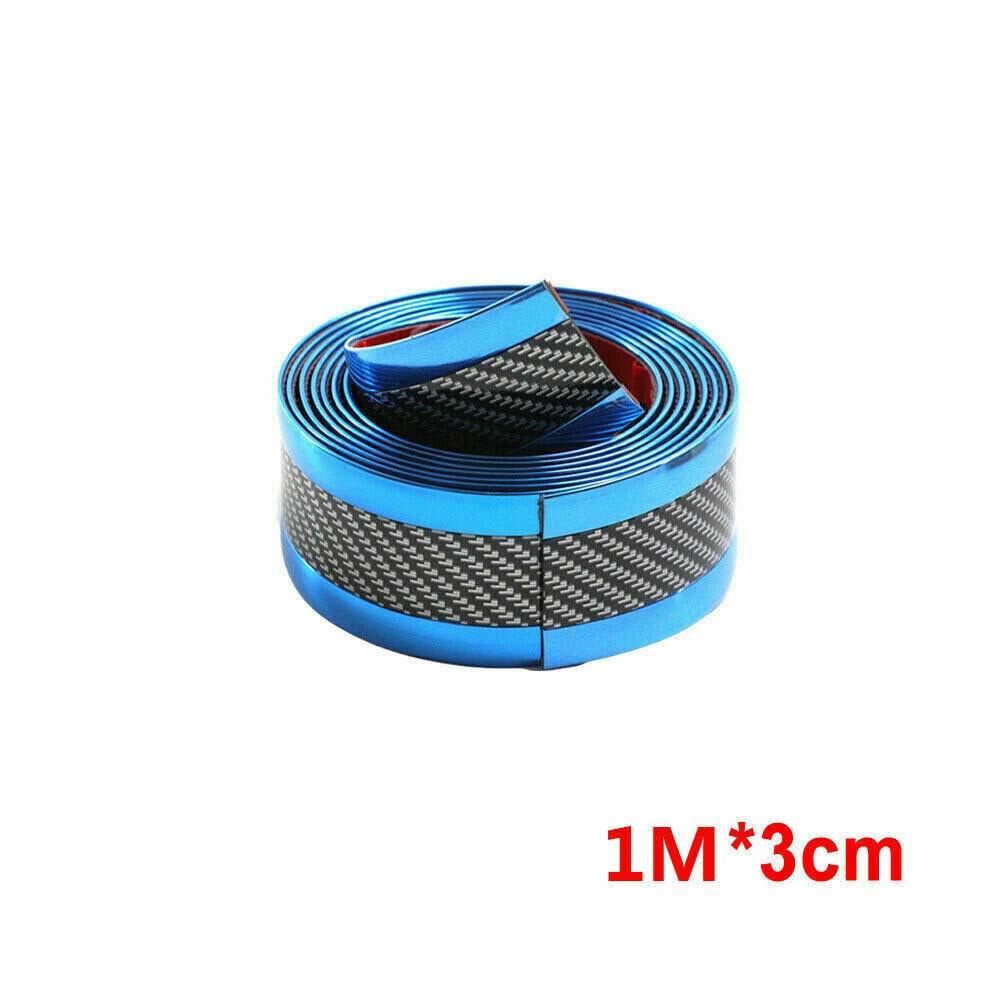 Dải Dán Viền Chống Va Chạm Chống Trầy Xước Bằng Sợi Carbon Màu Xanh Dương