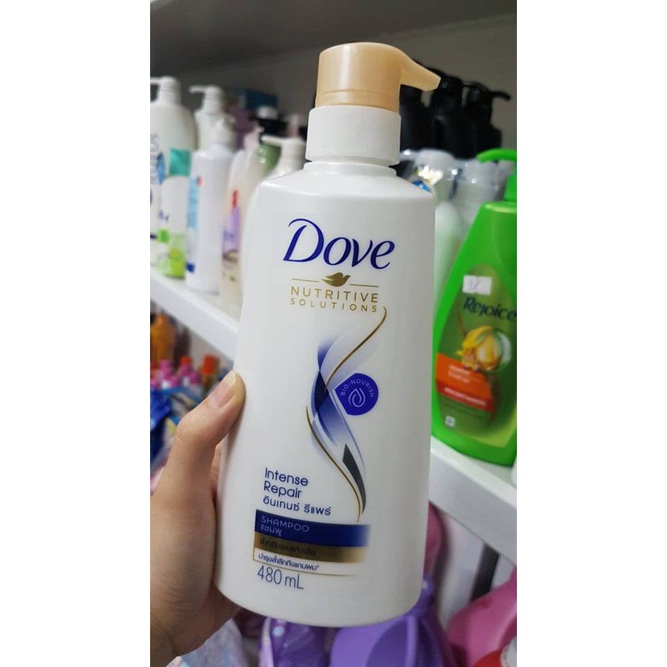 DẦU GỘI DOVE PHỤC HỒI HƯ TỔN INTENSE REPAIR 480ML THÁI LAN