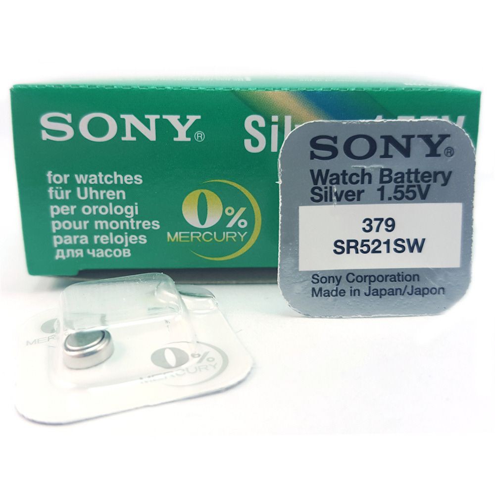 Pin Sony SR521SW - SR521 - 521 - 379 - AG0 - Pin Đồng Hồ Đeo Tay Chính Hãng