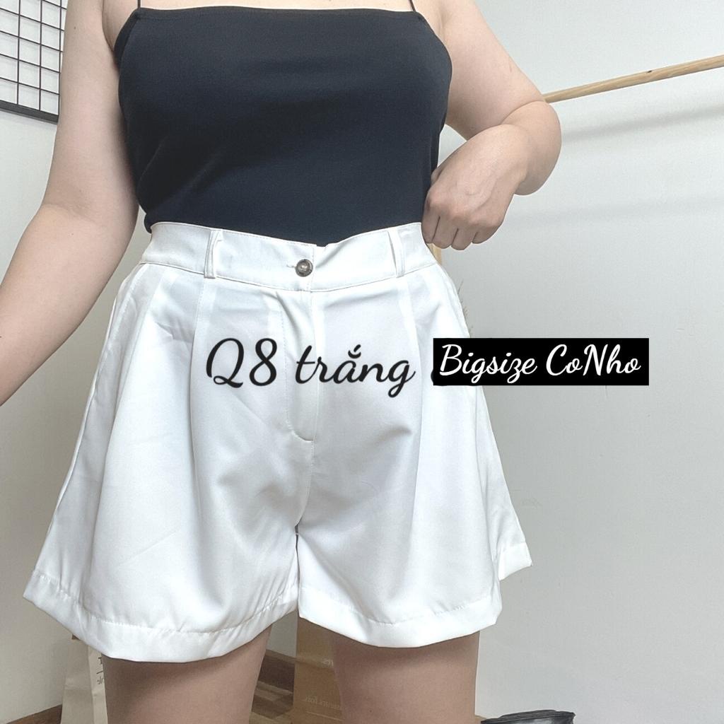Quần đùi bigsize nữ lưng thun và khóa kéo, Quần short nữ big size ngoại cỡ Q8 | BigBuy360 - bigbuy360.vn