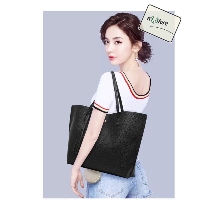Túi xách tote kẹp nách da nữ cao cấp đeo chéo nl.Store L04