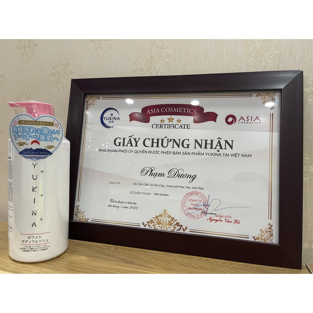 ( ĐỦ BILL CHÍNH HÃNG )Sữa Tắm Trắng Yukina Giúp Dưỡng Ẩm Sáng Da | BigBuy360 - bigbuy360.vn