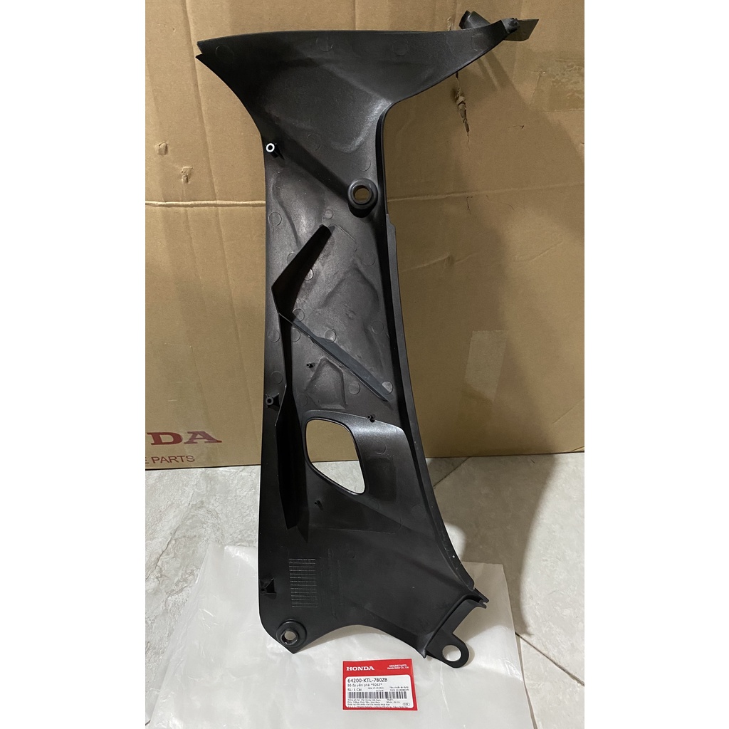 Ốp yểm bên phải - cánh yếm trong HONDA WAVE ZX màu Đỏ.