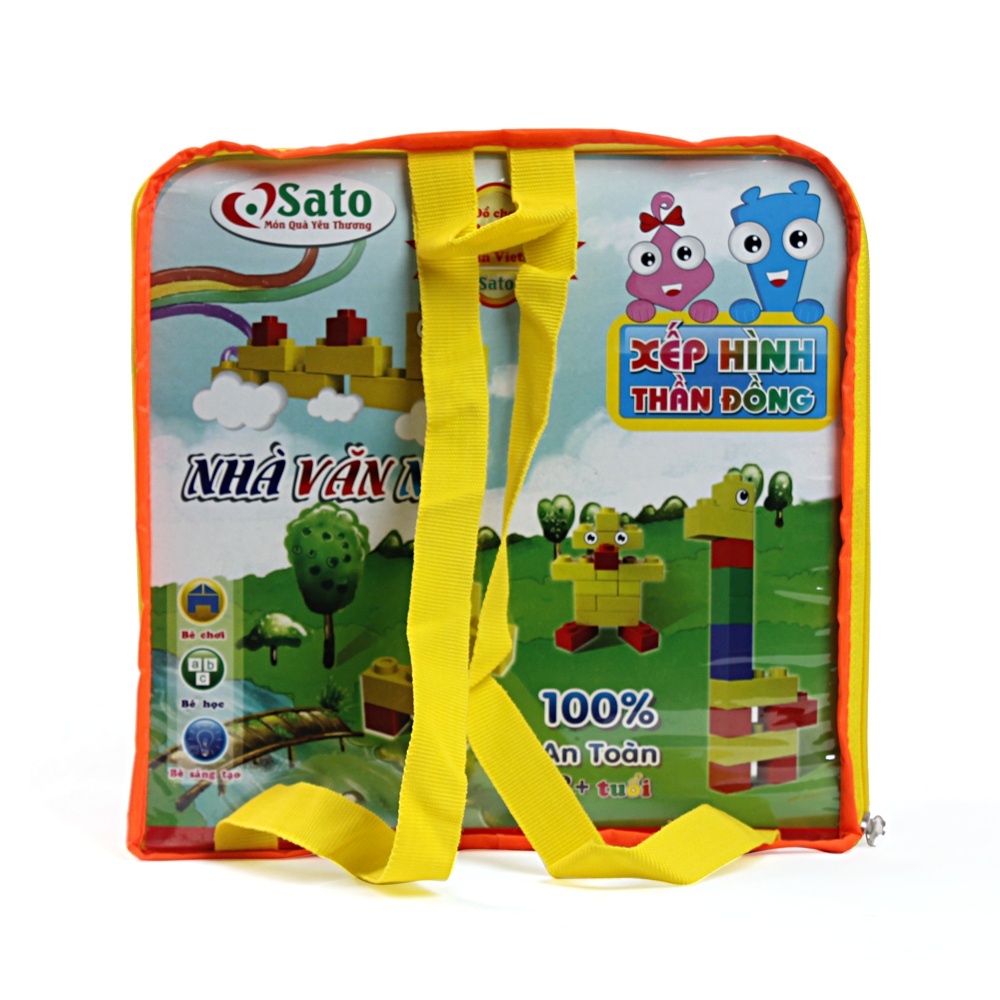 Đồ Chơi Xếp Hình Sáng Tạo Nhà Văn Nhí Bằng Nhựa Cao Cấp Cho Bé