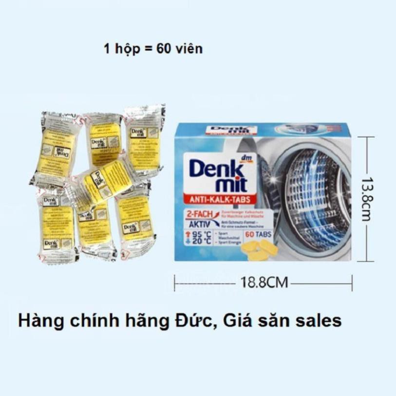 Viên vệ sinh máy giặt Denkmit Anti Kalk Tabs, 60 viên D11
