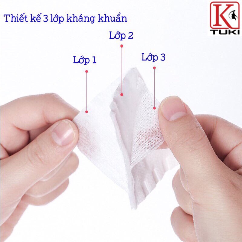 Bông tẩy trang Natural Cotton Pad - Gói 222 miếng [Mẫu mới 2022]