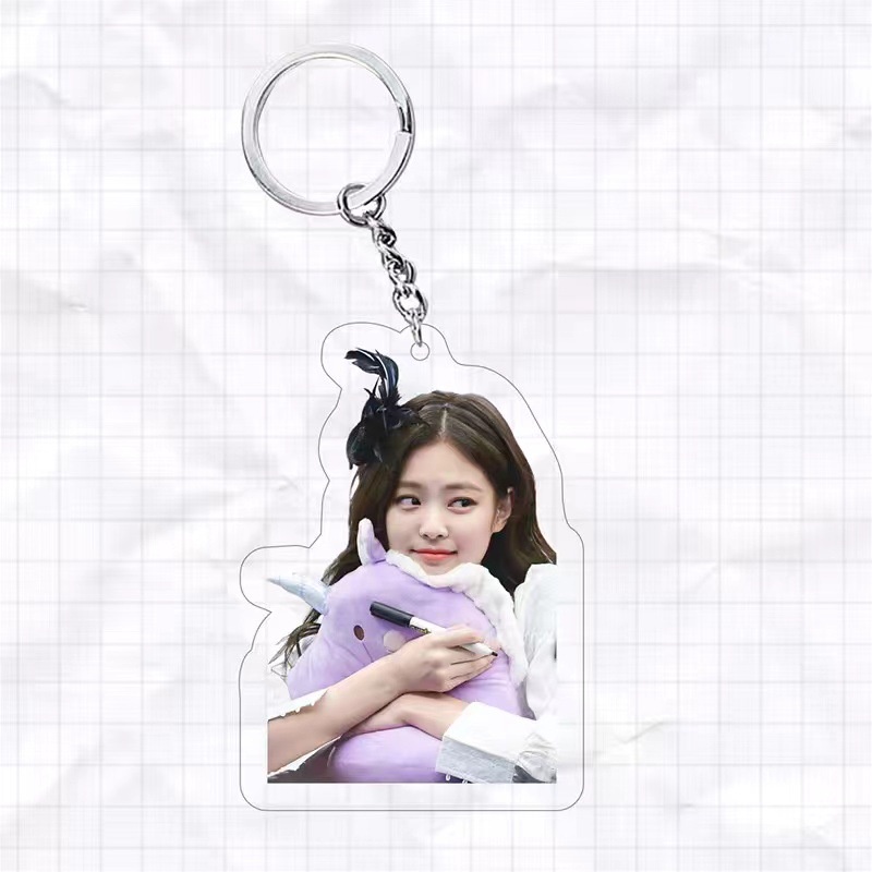 Móc khóa Thegioipuzzle JENNIE nhóm nhạc BLACKPINK phụ kiện trang trí