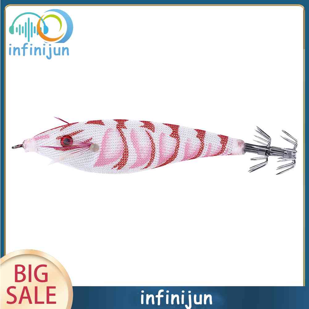 Mồi Câu Cá Giả Hình Con Mực Phát Quang 10cm 9g