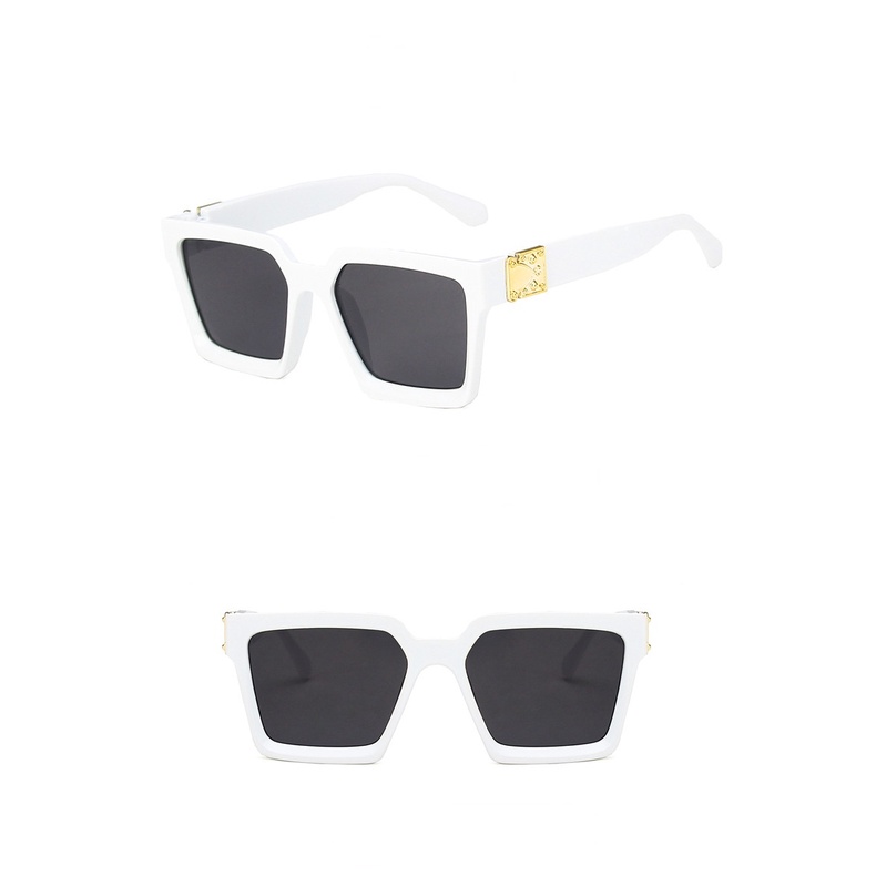 Kính Mát Gọng Vuông Lớn Chống Tia UV Phong Cách Âu Mỹ Cổ Điển Thời Trang Mùa Hè Cho Nữ