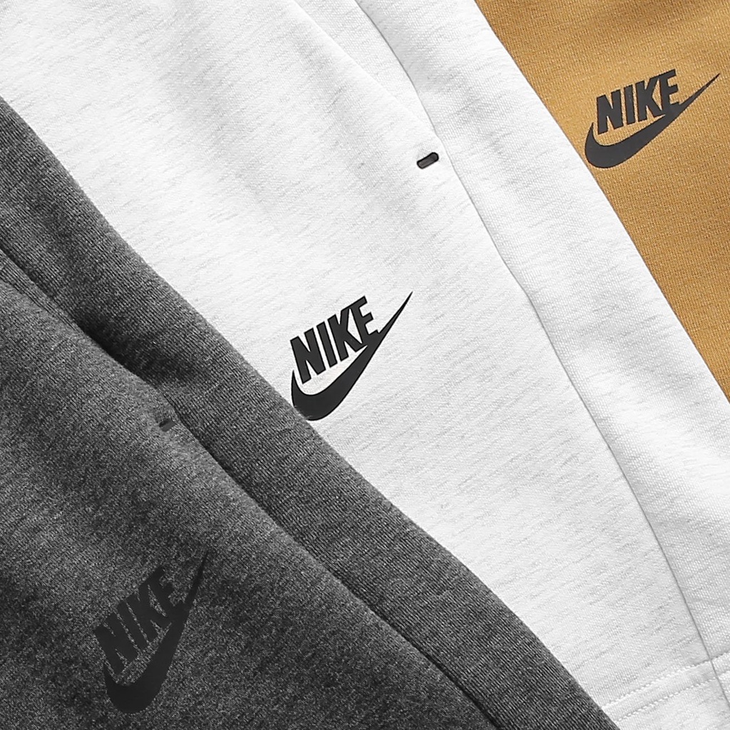 NIKE - Quần ngắn thể thao nam nữ Nike Sportswear Tech Fleece Short - Xám ghi