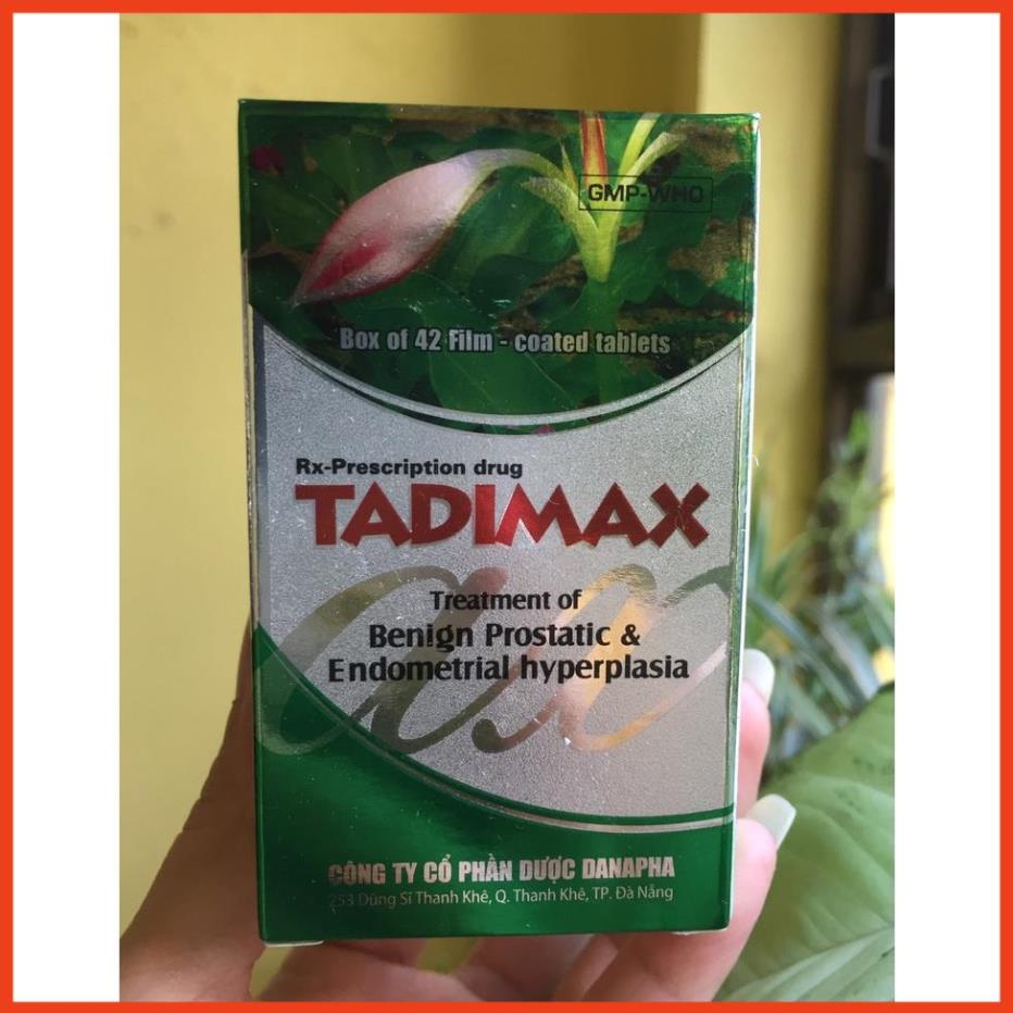 Tadimax – Hỗ trợ điều trị u phì đại tiền liệt tuyến ở nam và u xơ tử cung ( lọ hoặc hộp 42 viên)