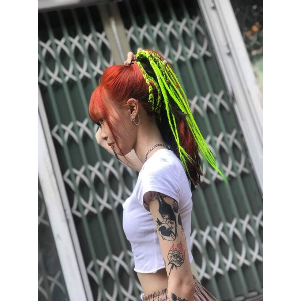 Bím tóc giả màu thắt tóc bện Dreadlock , box braid cá tính dài đủ màu