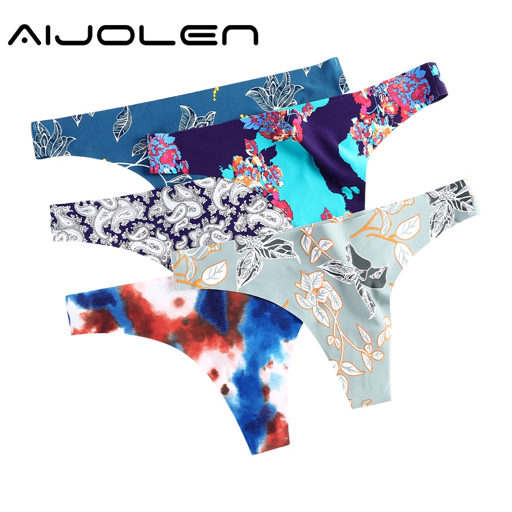 Quần lót Thong AIJOLEN thun lạnh cạp vừa liền mạch mềm mịn gợi cảm