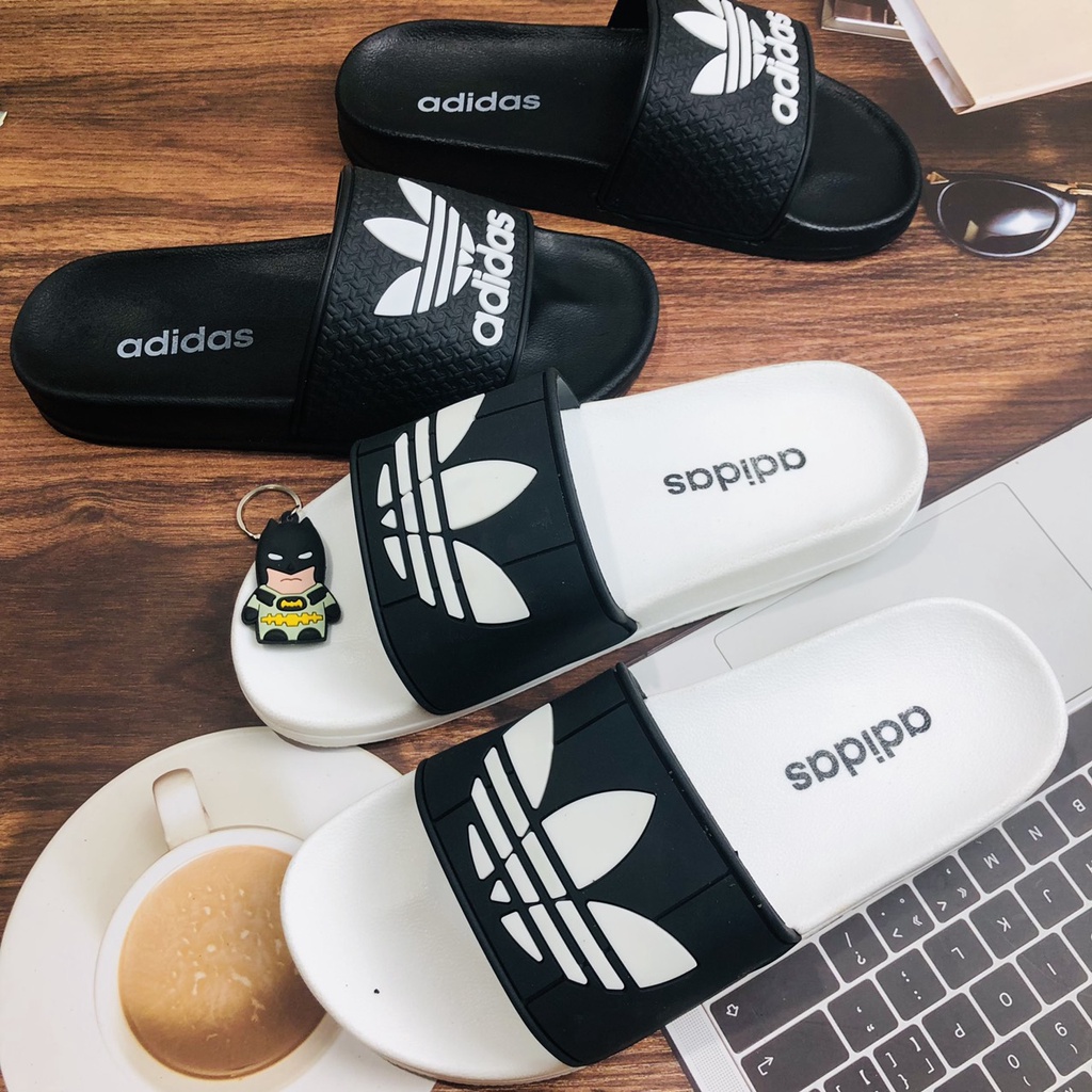 ⚡TOP BÁN CHẠY⚡ Dép nam nữ quai ngang quai da chữ có 2 màu lựa chọn