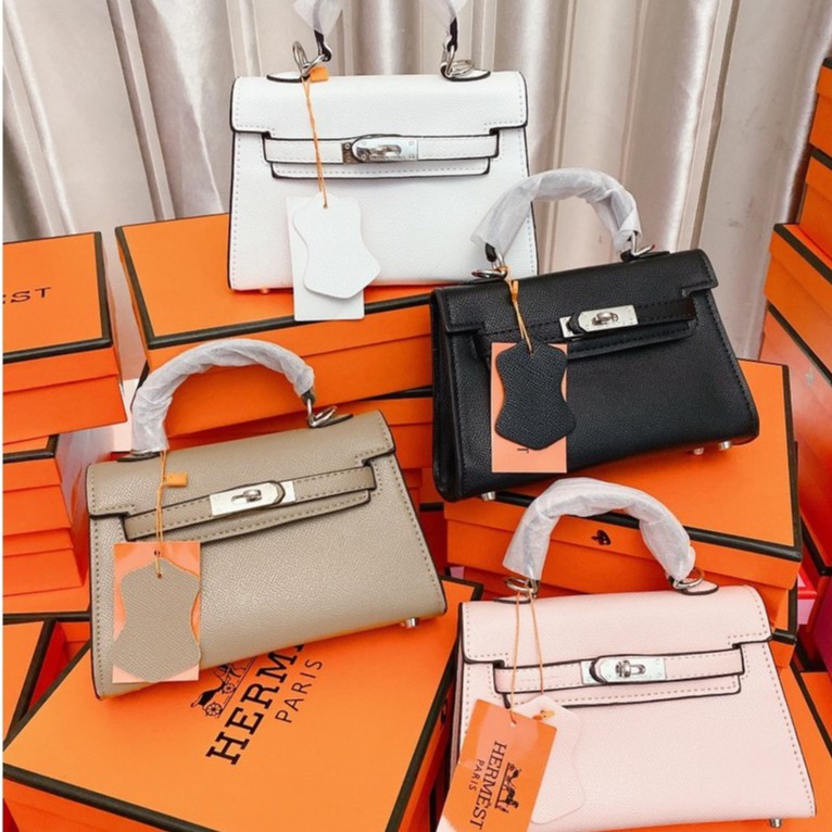 Túi Xách Nữ hm kelly size 19 TẶNG KHĂN LỤA | BigBuy360 - bigbuy360.vn