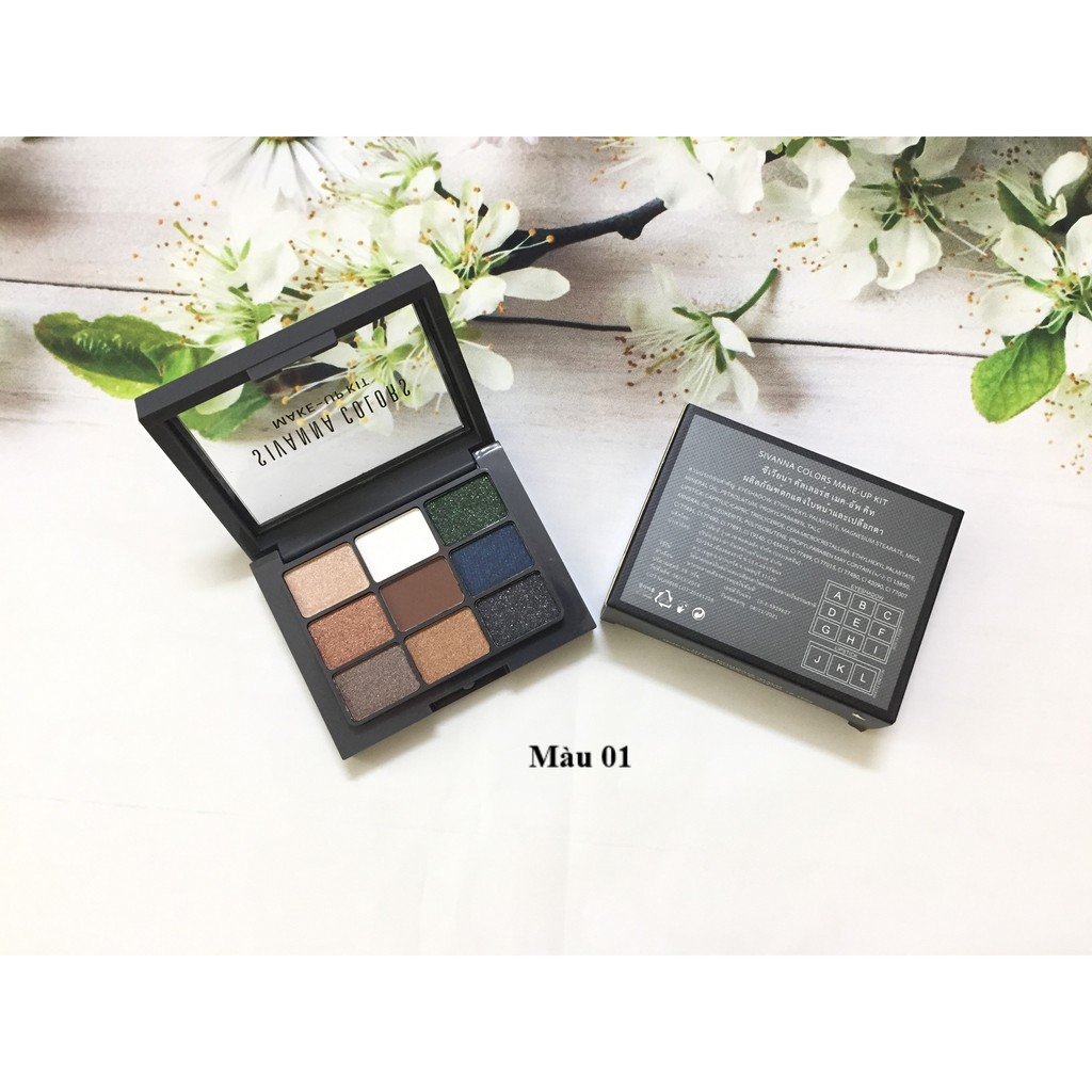 SALE HÀNG CẬN DATE - SÉT PHẤN MẮT VÀ SON MÔI SIVANNA COLORS MAKE UP KIT