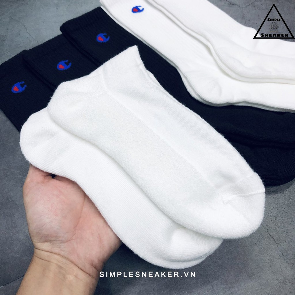 Tất Cổ Cao Champion 🔴FREESHIP🔴Vớ Champion Cao Cấp Chính Hãng -  Chất Cotton Thấm Hút Chống Hôi Chân Chơi Thể Thao