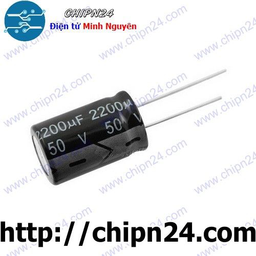 [3 CON] Tụ hóa 2,200uF 50V (16x25mm) (2200uF 50V)