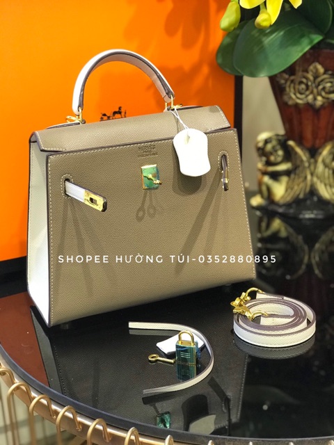 Túi Kelyyyy size 25 bản phối màu mới nhất loại đẹp tặng khăn lụa | BigBuy360 - bigbuy360.vn