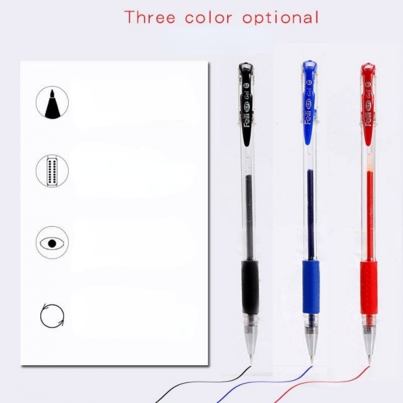 Set 1 bút bi + 10 ngòi bút mực gel 0.5mm nhiều màu có bán lẻ