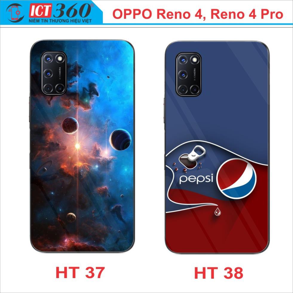 Ốp Lưng Kính OPPO Reno 4 ,Reno 4 Pro- in Theo Yêu Cầu