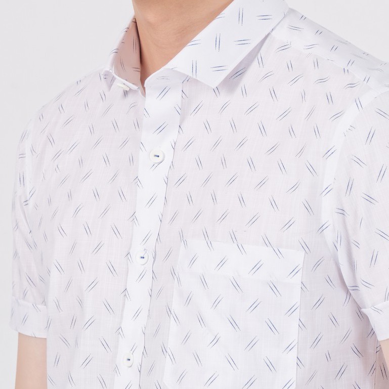 Áo Sơ Mi Nam Tay Ngắn. Chất cotton In Họa Tiết Nổi Bật , Trẻ Trung. Công Sở Lịch Lãm Blentino BSL05 -TN