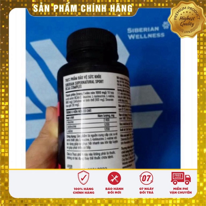 Viên uống Siberian Nga supernatural sport BCAA Complex dành cho người luyện tập thể thao