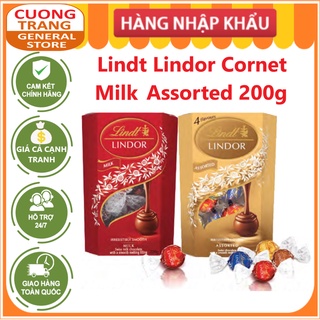 Hộp sôcôla lindt lindor corner milk, assorted 200g