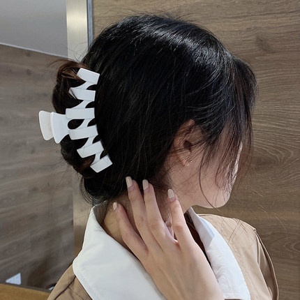Kẹp tóc cỡ lớn thiết kế đơn giản phong cách Hàn Quốc dành cho nữ