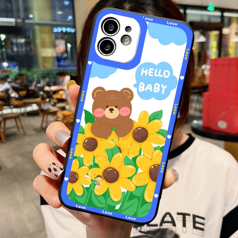 Ốp iphone Hello baby ngộ nghĩnh đẹp viền vuông bảo vệ camera ốp lưng iphonex/xs/xr/xsmax/6/6s/7/8plus/11/12/13/pro