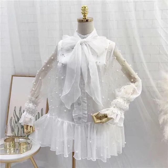 VÁY ĐUÔI CÁ CHẤM BI