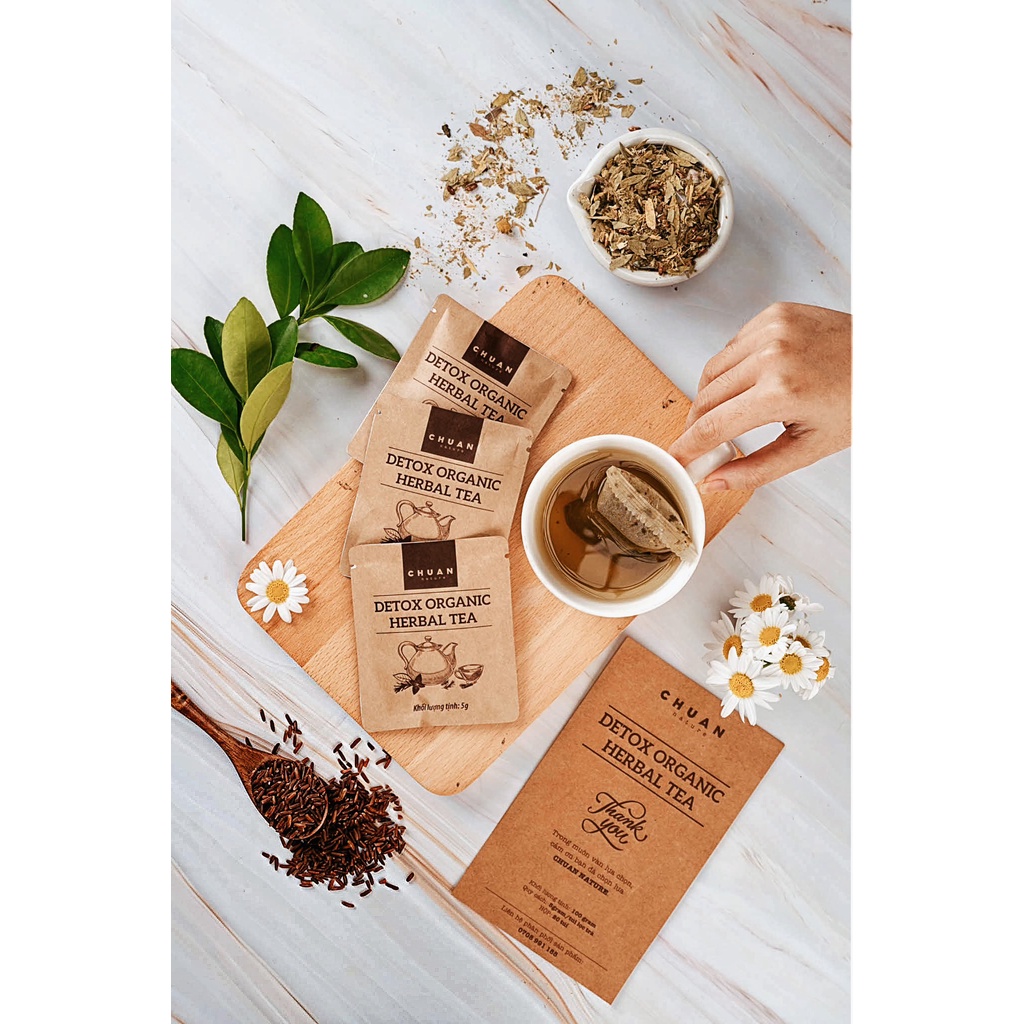 Trà CHUAN Nature Detox Organic Herbal Tea 20 túi *5g